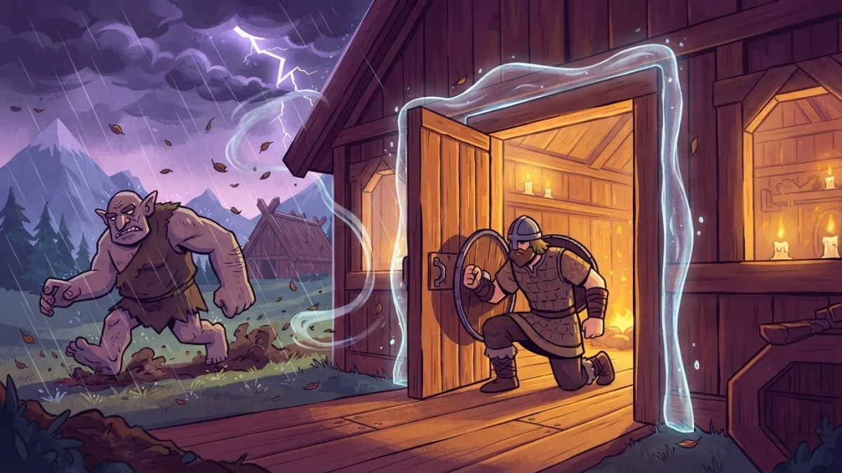 An illustration of the mood and subject of this story, with generic players or fans and no recognizable people: Valheim Patch 1.0.21: No More Yeeting, Storms Stay Outside. Valheim's Patch 1.0.21 is a
